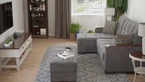 English Elm Primenest Zenaero Convertible Chaise Lounge With Storage - Stylish Upholstered Sleeper For Comfort B030P303547-GIGA