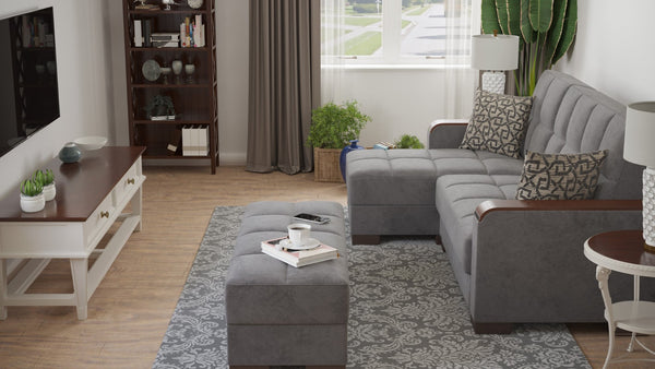 English Elm Primenest Zenaero Convertible Chaise Lounge With Storage - Stylish Upholstered Sleeper For Comfort B030P303547-GIGA