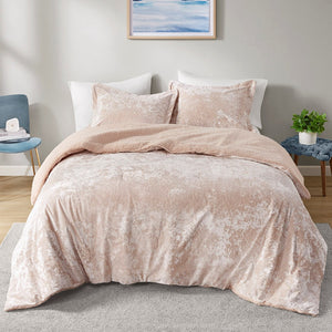 English Elm King/Cal plush crushed velvet comforter with sherpa reverse, hypoallergenic, dustproof, OEKO‑TEX certified Pink 11.81 L x 19.69 W x 11.81 H B035129826