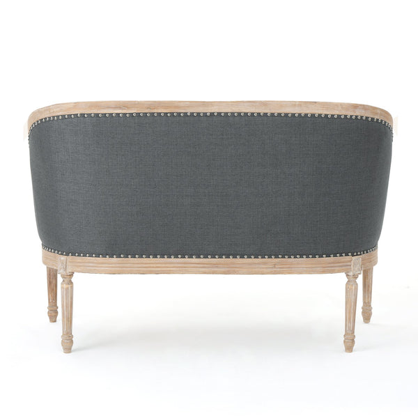 English Elm Chair Chesterfield Loveseat with Tufted Diamond Upholstery Nailhead Trim Birch Frame 60925.00