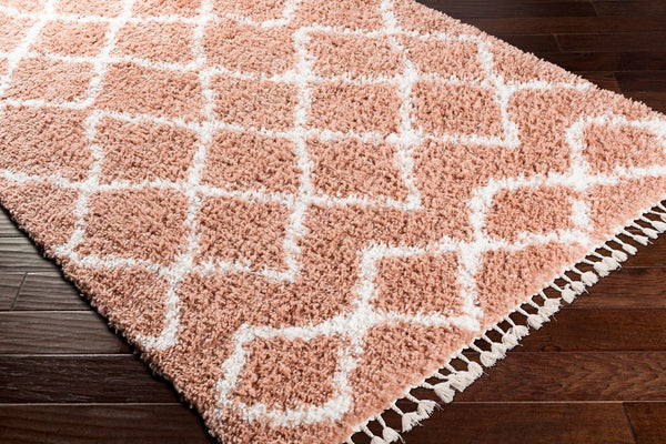 Livabliss California Shag Plush Polypropylene Area Rug Moroccan Global Pattern Boho Living Room CAF2300-5373