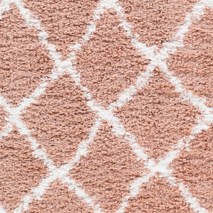 Livabliss California Shag Plush Polypropylene Area Rug Moroccan Global Pattern Boho Living Room CAF2300-5373