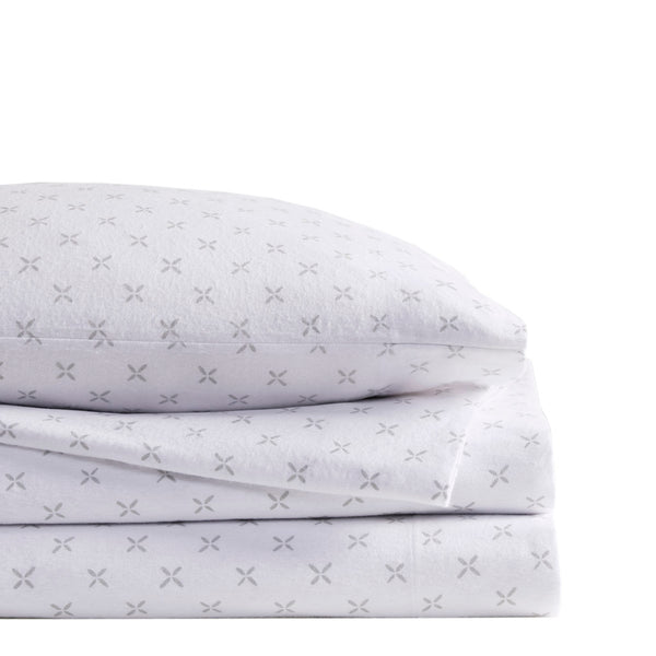 JLA Home Beautyrest - 4 Premium Cotton Flannel Sheet Set – Oversized Deep-Fit 4-Piece Bedding, Brushed Softness, OEKO-TEX Certified Comfort BR20-1863