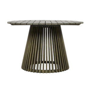 English Elm Christopher Knight Home® - Outdoor Acacia Wood Dining Table - 47.25-Inch Grey Round Patio Table For Stylish Gatherings & Comfort N770P313798G