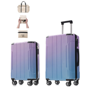 English Elm Luggage 3 Piece Polycarbonate Hardshell Set with Tsa Lock and Spinner Wheels for Travel N730P298383M