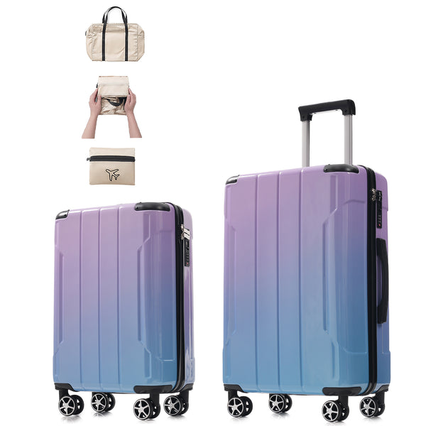 English Elm Luggage 3 Piece Polycarbonate Hardshell Set with Tsa Lock and Spinner Wheels for Travel N730P298383M