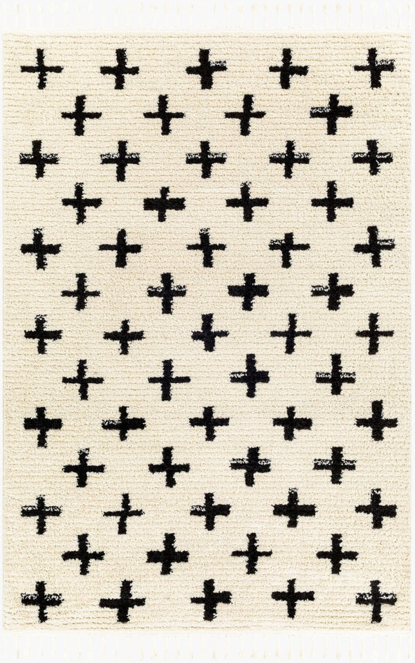 Livabliss Casablanca High Pile Shag Area Rug Turkish Woven Polyester for Large Living Rooms CAG2303-9212