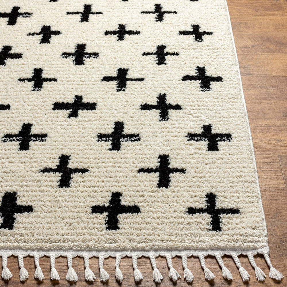 Livabliss Casablanca High Pile Shag Area Rug Turkish Woven Polyester for Large Living Rooms CAG2303-9212