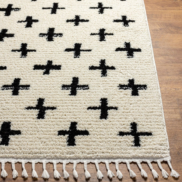 Livabliss Casablanca High Pile Shag Area Rug Turkish Woven Polyester for Large Living Rooms CAG2303-9212