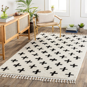 Livabliss Casablanca High Pile Shag Area Rug Turkish Woven Polyester for Large Living Rooms CAG2303-9212