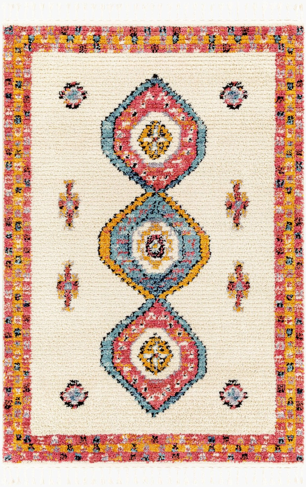 Livabliss Casablanca High Pile Shag Area Rug Plush Polyester Weave for Living Room Bedroom CAG2306-9212
