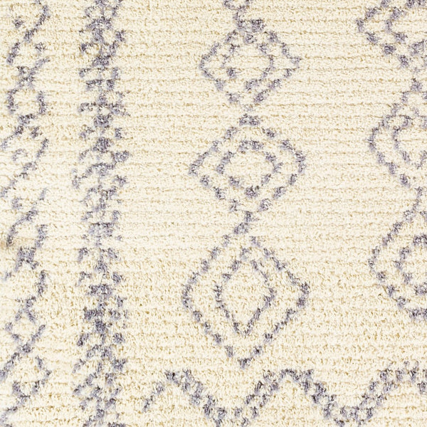 Livabliss Casablanca Shag Polyester Area Rug Plush High Pile for Living Room Bedroom Warmth Ivory, Medium G 6'7" x 9' CAG2316-679