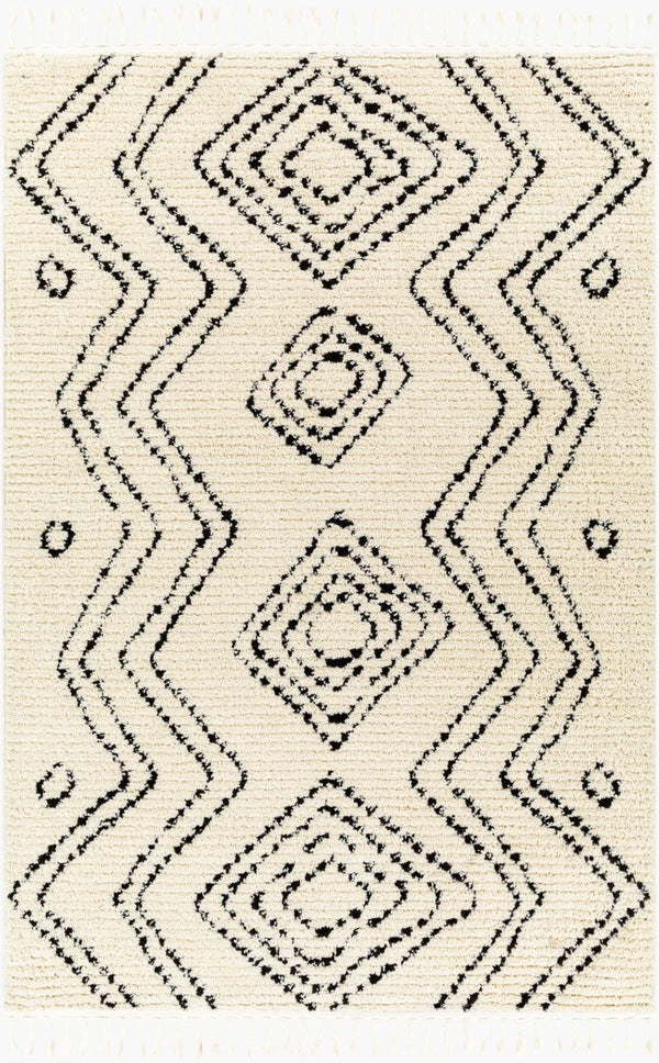 Livabliss Casablanca High Pile Shag Area Rug Plush Polyester Weave for Living Room Comfort CAG2318-9212