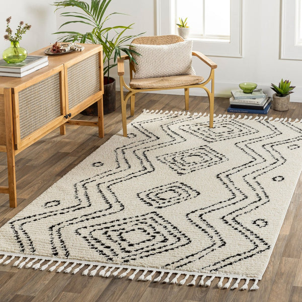 Livabliss Casablanca High Pile Shag Area Rug Plush Polyester Weave for Living Room Comfort CAG2318-9212