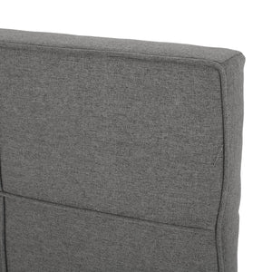 English Elm Christopher Knight Home® - Queen Tufted Linen Headboard with Piped Edges, Adjustable Height 48.5–53", Modern Waffle Stitch Plush Charcoal grey 66868.00CHARGRY