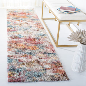 Safavieh Calista 154 Power Loomed Contemporary Rug Rust / Ivory CAL154P-8SQ