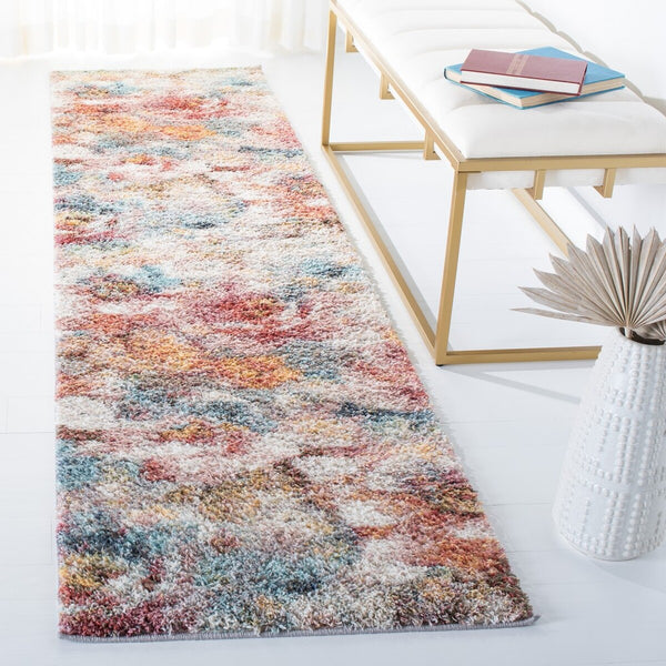 Safavieh Calista 154 Power Loomed Contemporary Rug Rust / Ivory CAL154P-8SQ