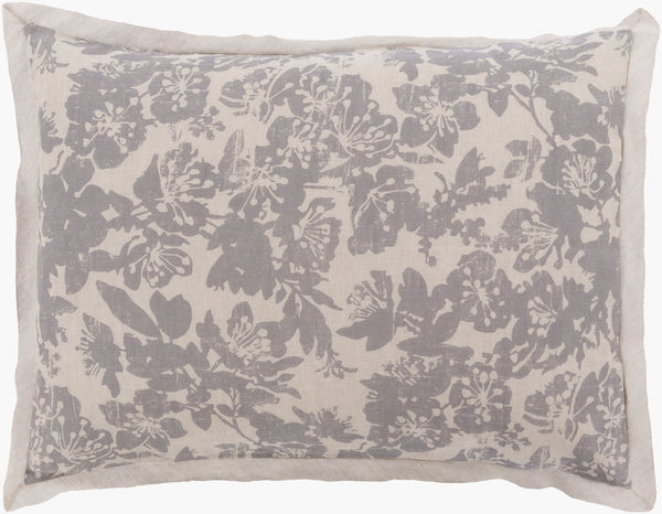 Surya Clara Cal-5000 Sham - Rustic Linen Cotton Blend For Cozy Home Decor, Durable & Stylish Charm Gray Linen,Cotton,Linen,Cotton Cal5002-s