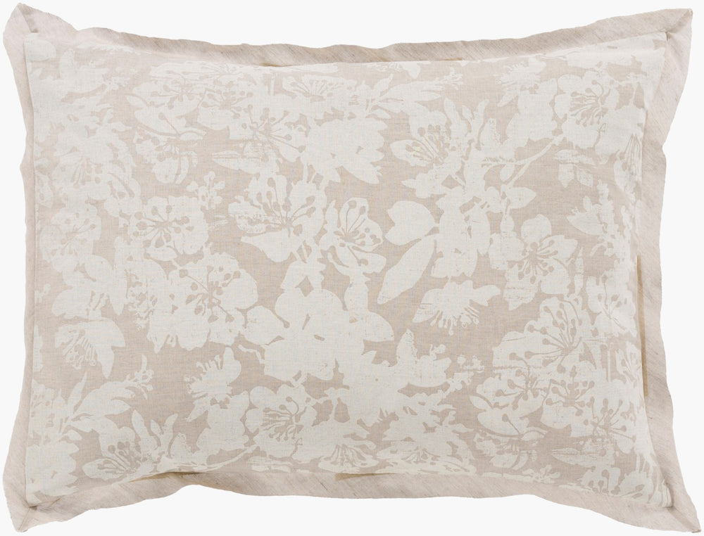 Surya Clara Linen Cotton Blend Sham Artisan Woven Farmhouse Bedding for Layered Bedroom Style CAL5005-S