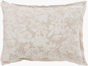 Surya Clara Linen Cotton Blend Sham Artisan Woven Farmhouse Bedding for Layered Bedroom Style CAL5005-S