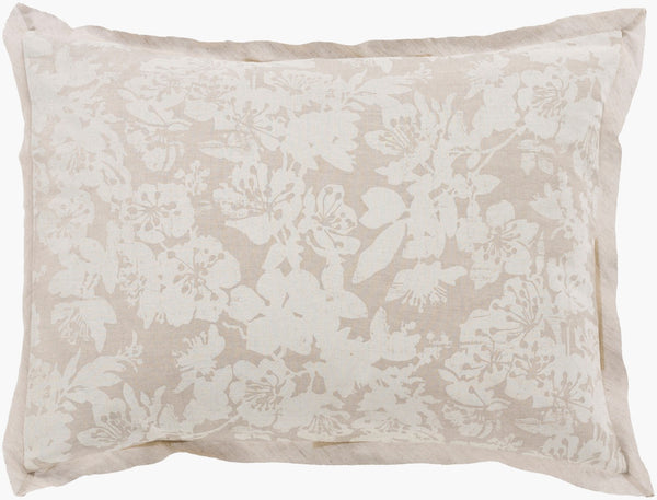 Surya Clara Linen Cotton Blend Sham Artisan Woven Farmhouse Bedding for Layered Bedroom Style CAL5005-S