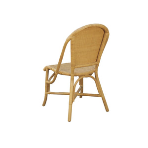 Caldera Handwoven Rattan Dining Side Chairs Set of 2 for Coastal Boho Home Decor
