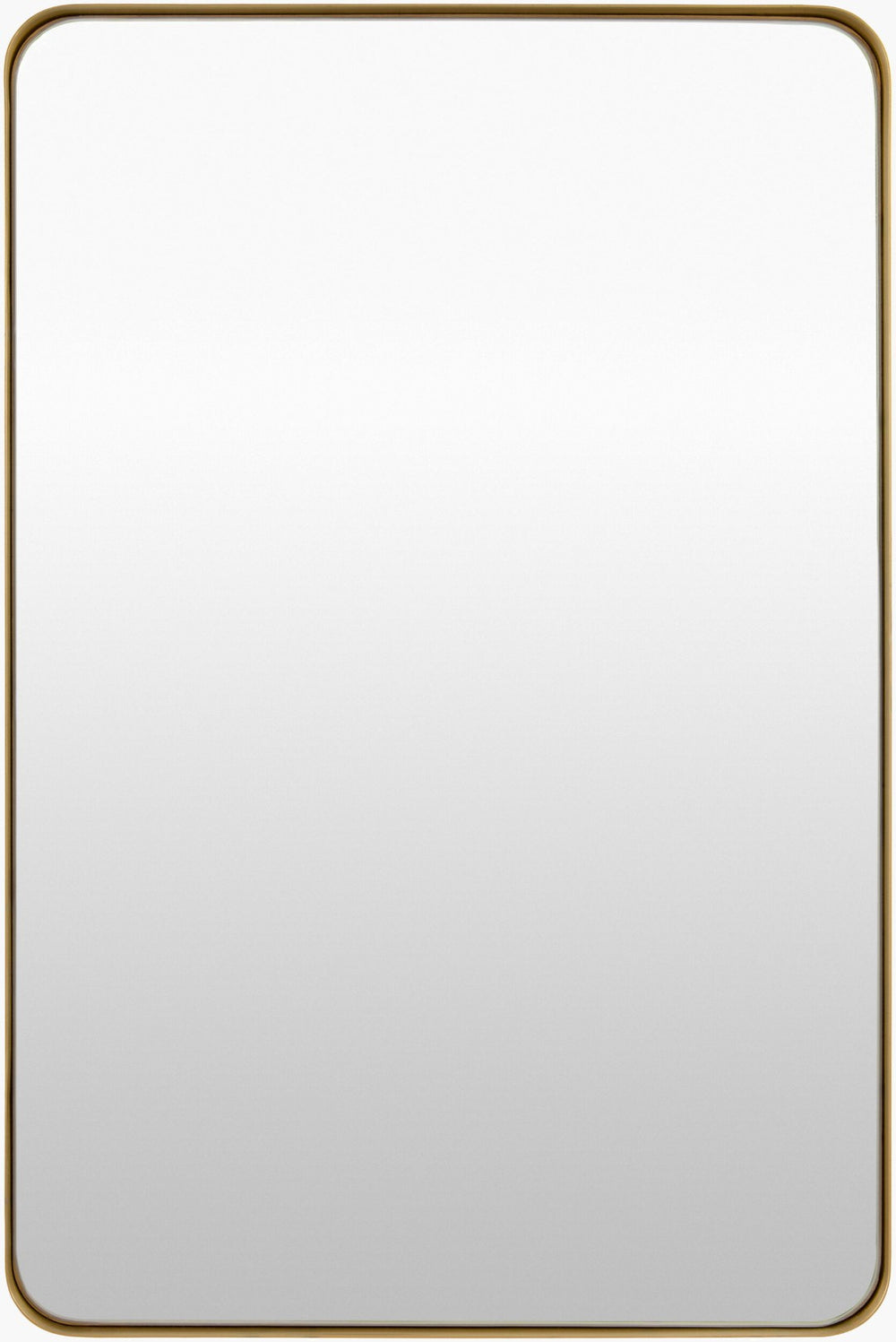 Livabliss Carbondale Frameless Rectangular Wall Mirror Slim Profile for Minimalist Modern Decor Gold 35"H x 24"W x 2"D CALE003-3524