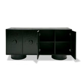 VIG Furniture Modrest Calexico - Contemporary Black Wave Glass + Black Buffet VGGMW-1717