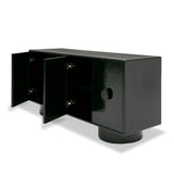 VIG Furniture Modrest Calexico - Contemporary Black Wave Glass + Black Buffet VGGMW-1717