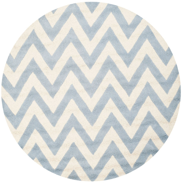 Safavieh Cambridge 139 Hand Tufted  Rug Light Blue / Ivory CAM139A-26