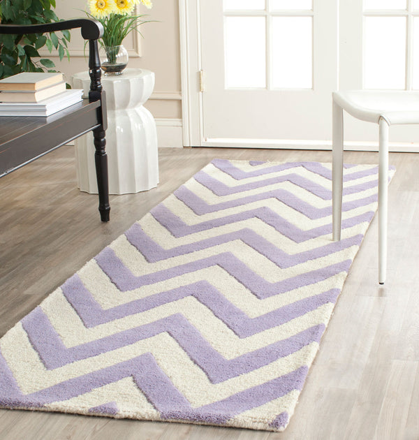 Safavieh Cambridge 139 Hand Tufted  Rug Lavander / Ivory CAM139C-24