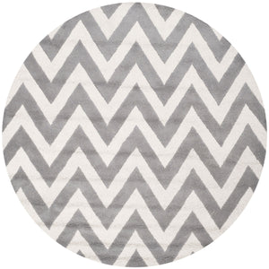 Safavieh Cambridge 139 Hand Tufted  Rug Silver / Ivory CAM139D-4R