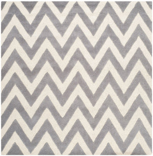 Safavieh Cambridge 139 Hand Tufted  Rug Silver / Ivory CAM139D-4R