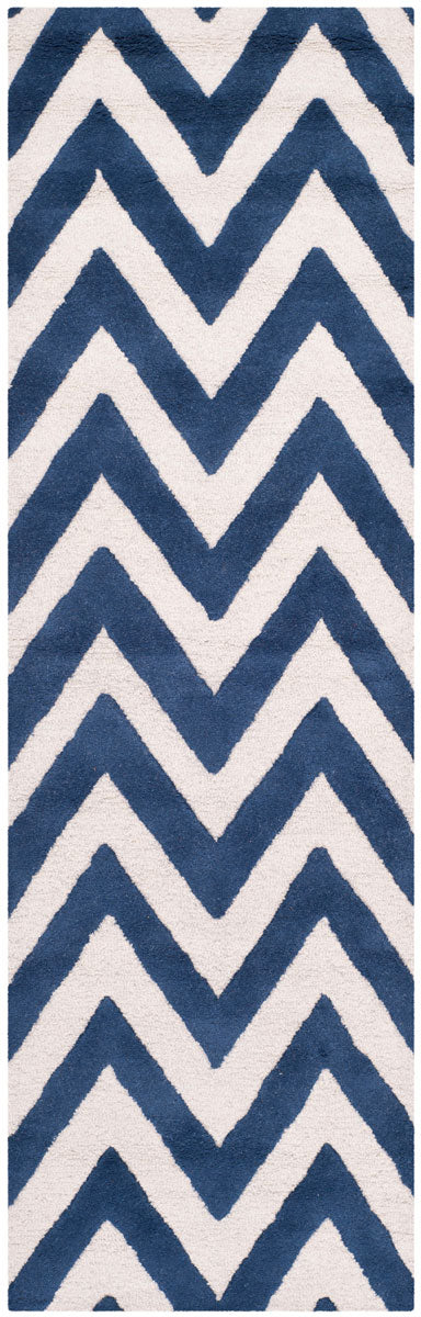 Safavieh Cambridge 139 Hand Tufted  Rug Navy / Ivory CAM139G-26