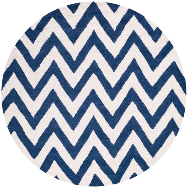 Safavieh Cambridge 139 Hand Tufted  Rug Navy / Ivory CAM139G-26