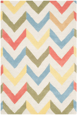 Safavieh Cambridge 580 Hand Tufted  Rug Ivory / Multi CAM580D-3