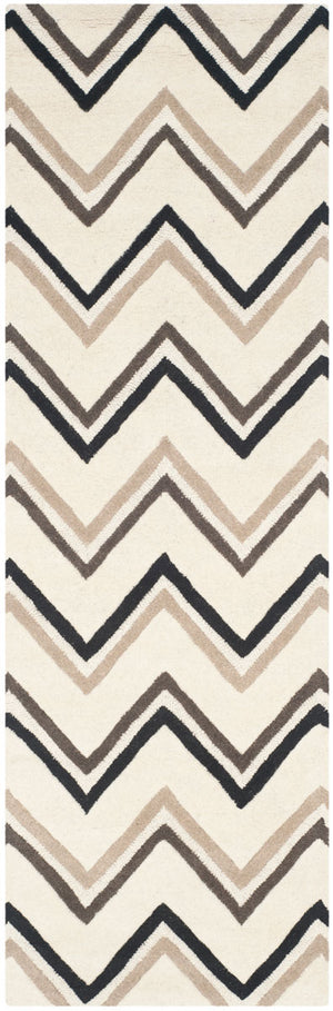 Safavieh Cambridge 581 Hand Tufted  Rug Ivory / Black CAM581B-26