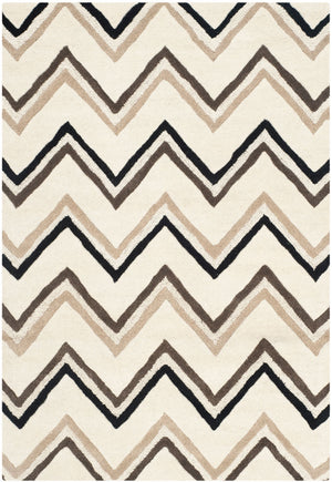 Safavieh Cambridge 581 Hand Tufted  Rug Ivory / Black CAM581B-26