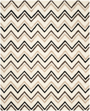 Safavieh Cambridge 581 Hand Tufted  Rug Ivory / Black CAM581B-26