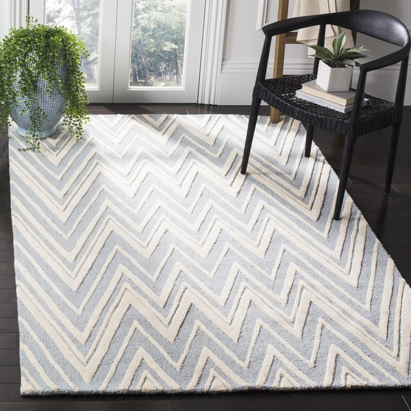 Safavieh Cambridge 711 Hand Tufted  Rug Blue / Ivory CAM711B-3