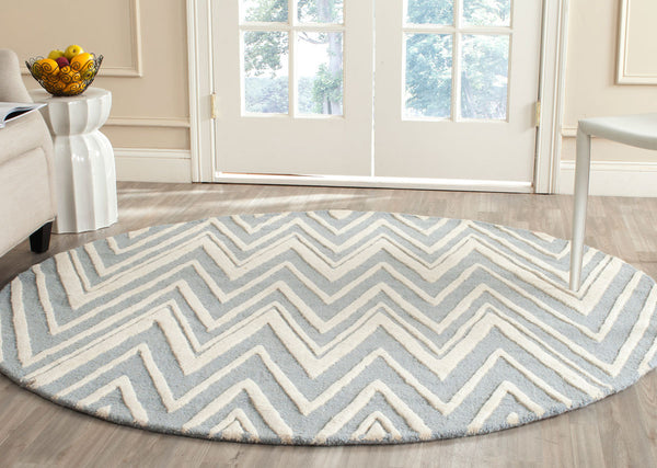 Safavieh Cambridge 711 Hand Tufted  Rug Blue / Ivory CAM711B-3