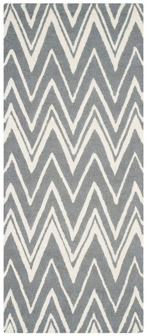 Safavieh Cambridge 711 Hand Tufted  Rug Dark Grey / Ivory CAM711D-4SQ