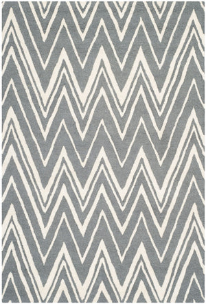 Safavieh Cambridge 711 Hand Tufted  Rug Dark Grey / Ivory CAM711D-4SQ