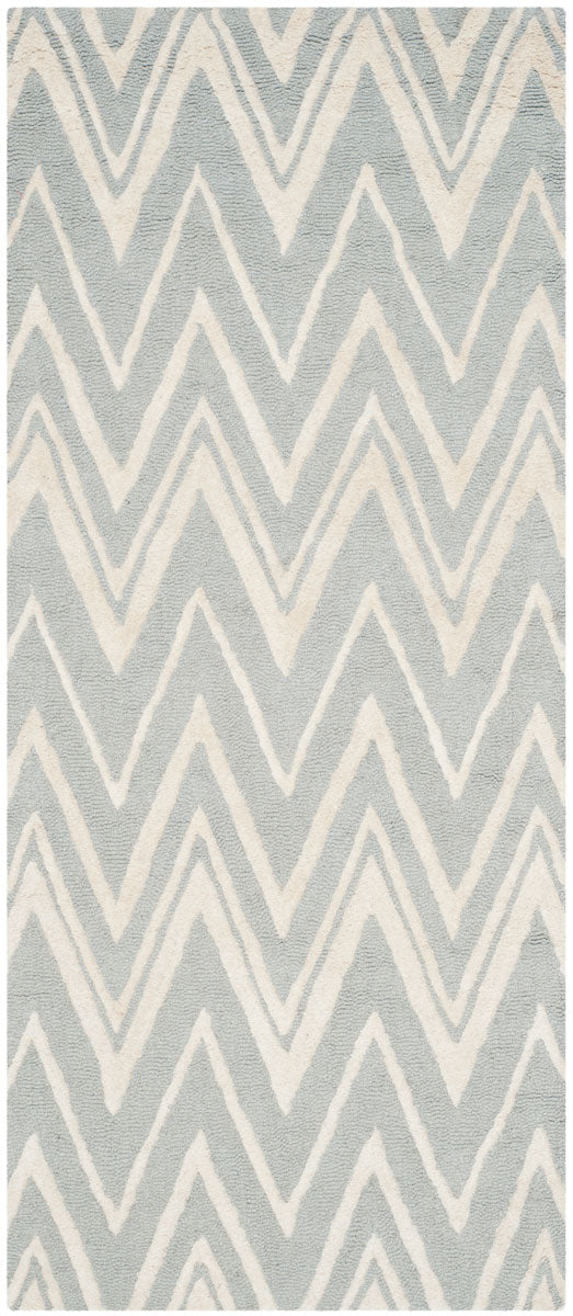 Safavieh Cambridge 711 Hand Tufted  Rug Grey / Ivory CAM711G-4SQ