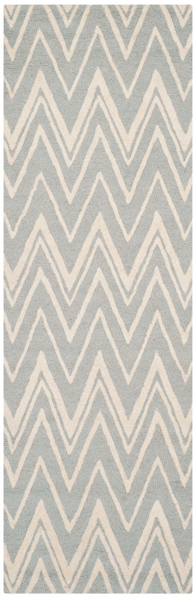 Safavieh Cambridge 711 Hand Tufted  Rug Grey / Ivory CAM711G-4SQ