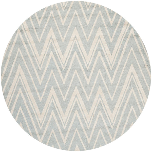 Safavieh Cambridge 711 Hand Tufted  Rug Grey / Ivory CAM711G-4SQ