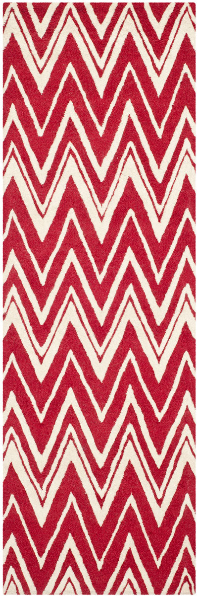Safavieh Cambridge 711 Hand Tufted  Rug Red / Ivory CAM711H-3