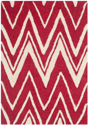 Safavieh Cambridge 711 Hand Tufted  Rug Red / Ivory CAM711H-3