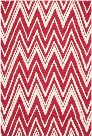 Safavieh Cambridge 711 Hand Tufted  Rug Red / Ivory CAM711H-3