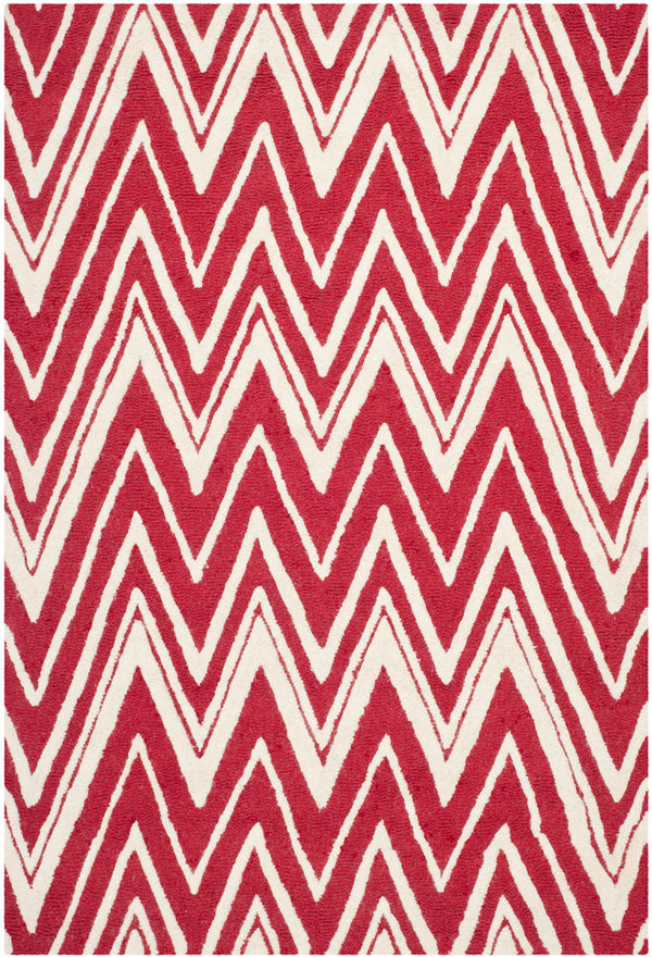 Safavieh Cambridge 711 Hand Tufted  Rug Red / Ivory CAM711H-3